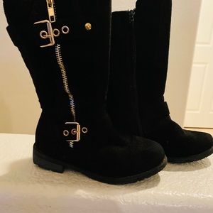 Girls link blk boots Sz 13